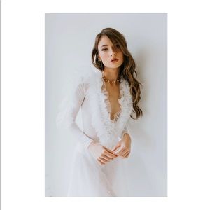 Holly Ruffle Mesh Bodysuit by Untamed Petals - S